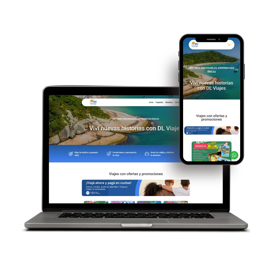 Sitio web de DL Viajes